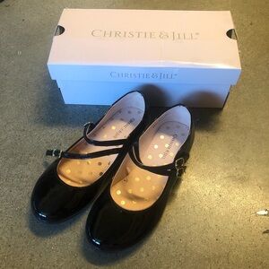 Kids Girls Black Dress Shoes Size 1